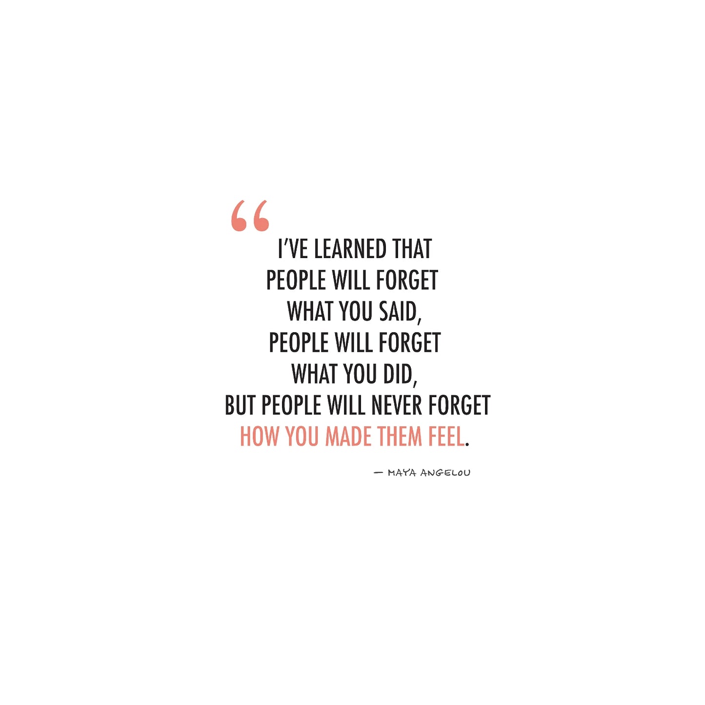 I have learned...